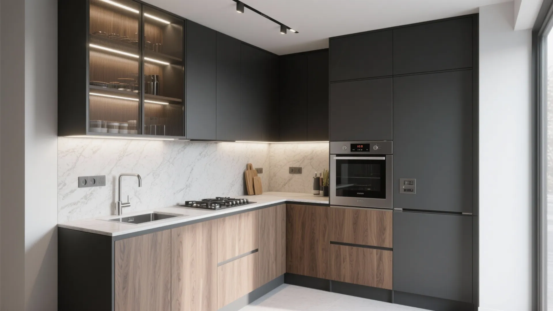 5) The Compact Luxury Kitchen: Function-First Aesthetics