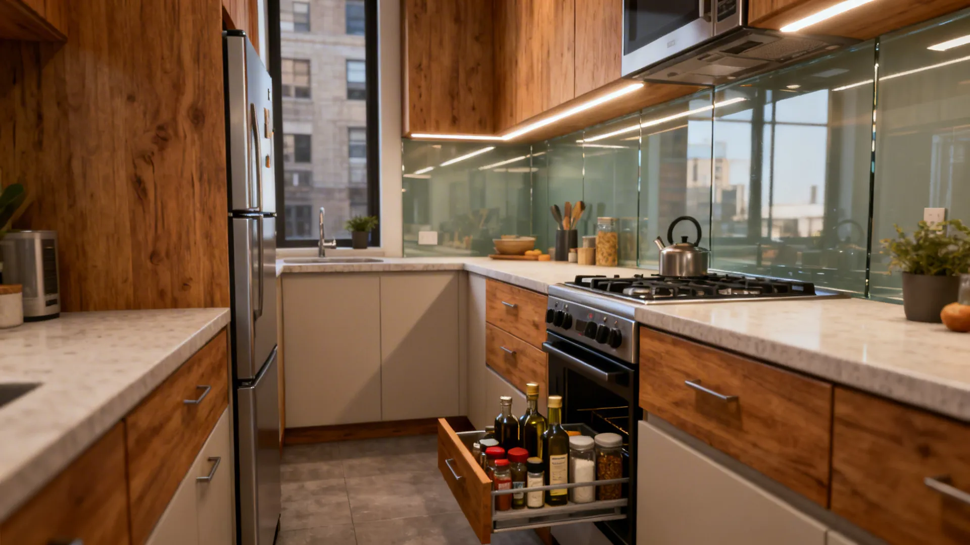 Compact L-Shaped Layouts