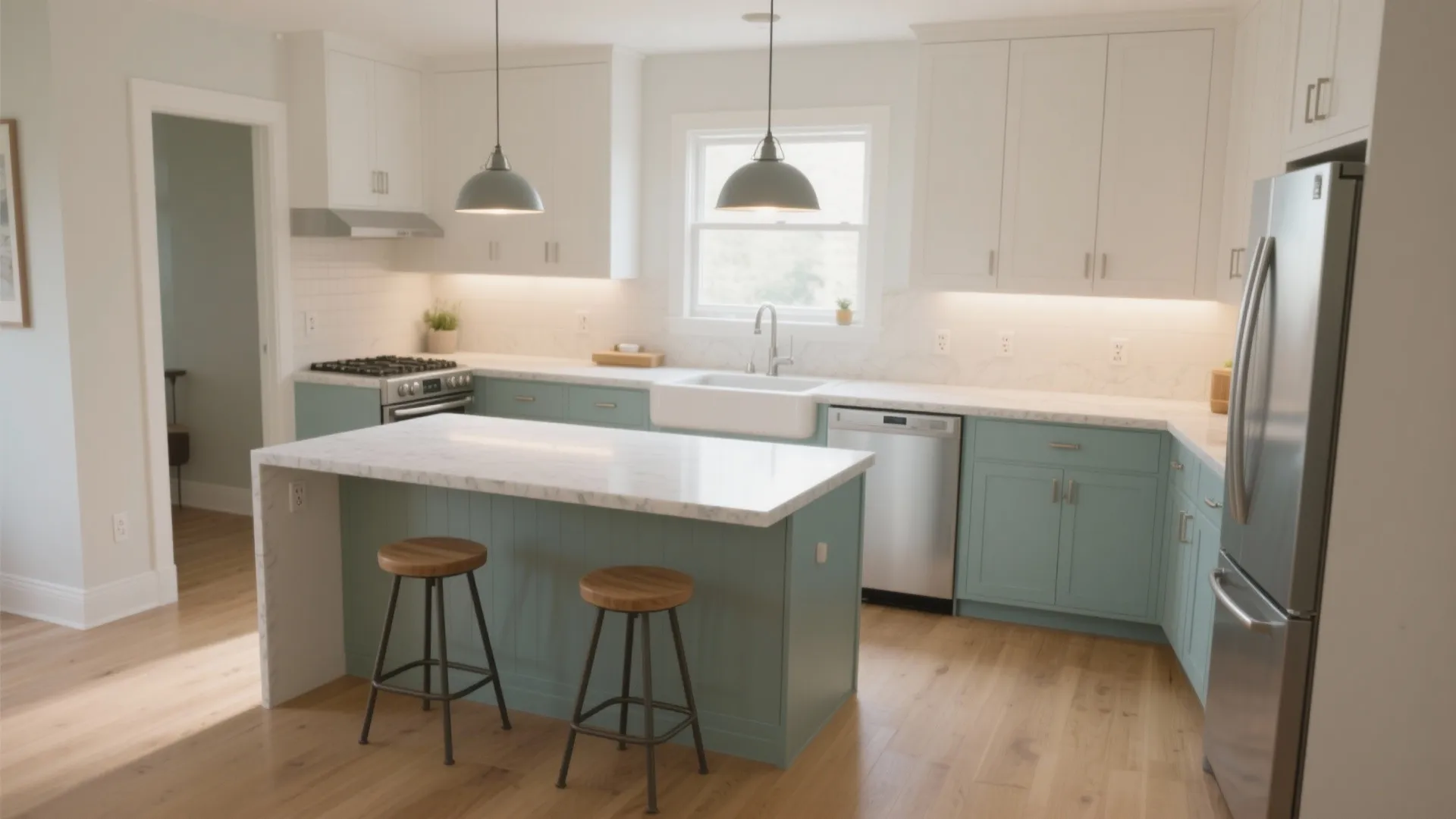 L Shaped Small Kitchen With Island: Space-Saving Perfection: 1 Minute to a Cozy, Functional L-Shaped Kitchen With Island