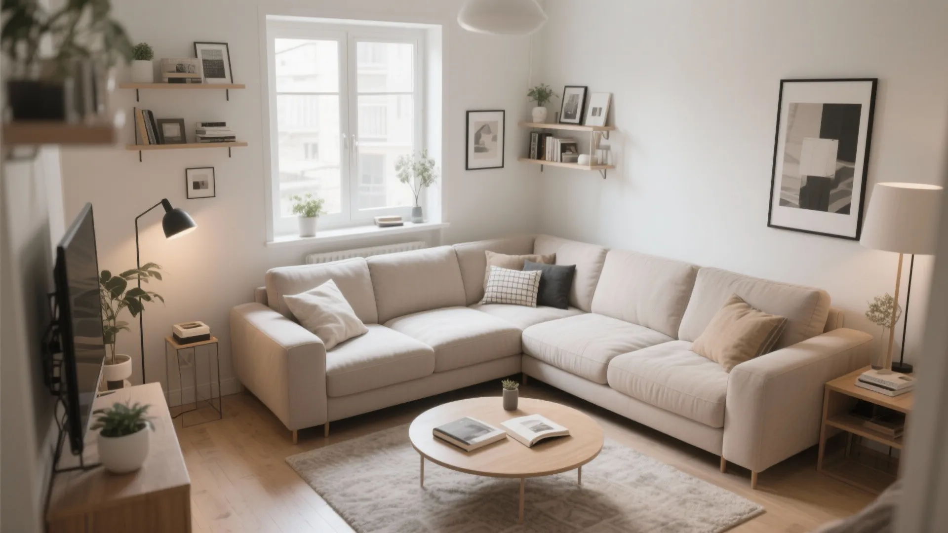 Compact L-Shaped Layout