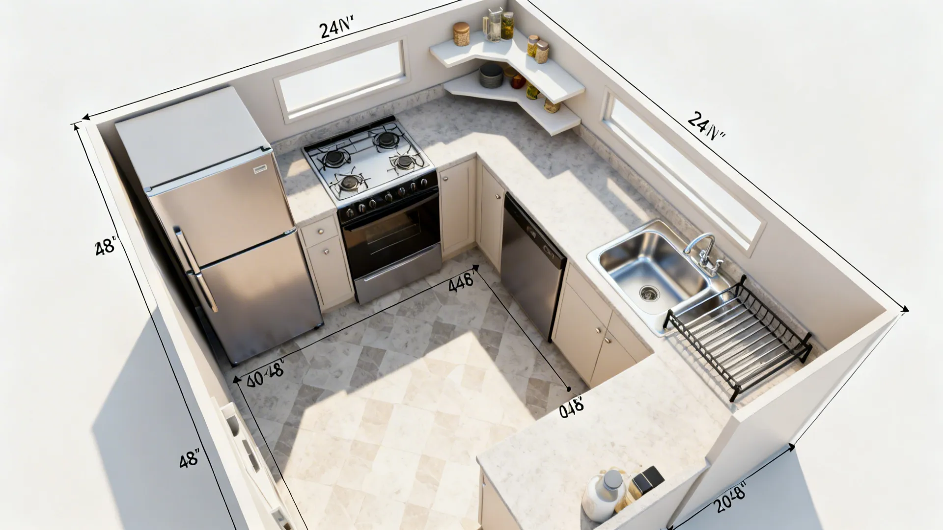 Compact L-Shaped Layouts