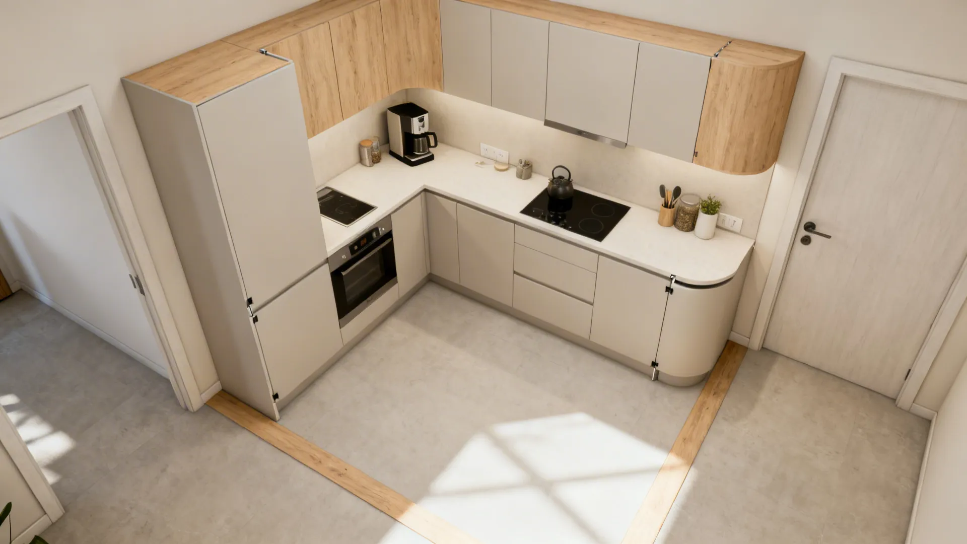 Compact L-Shape to Gain Counter Return