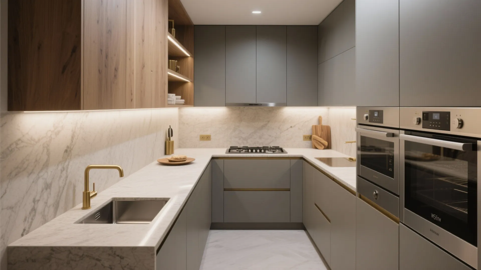 Compact L-Shaped Layout