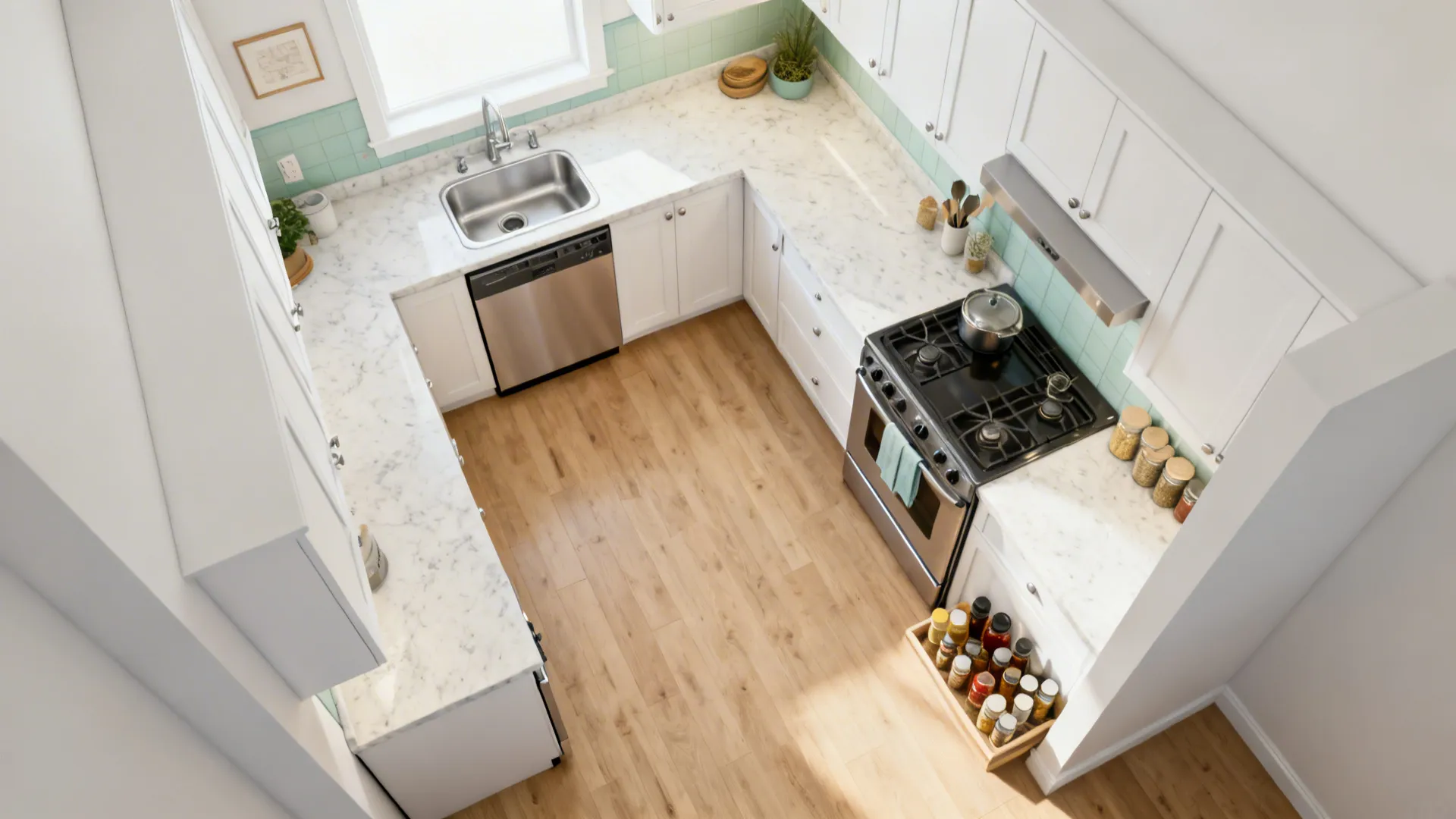 Compact L-Shape Zoning (with Real Counter Gains)