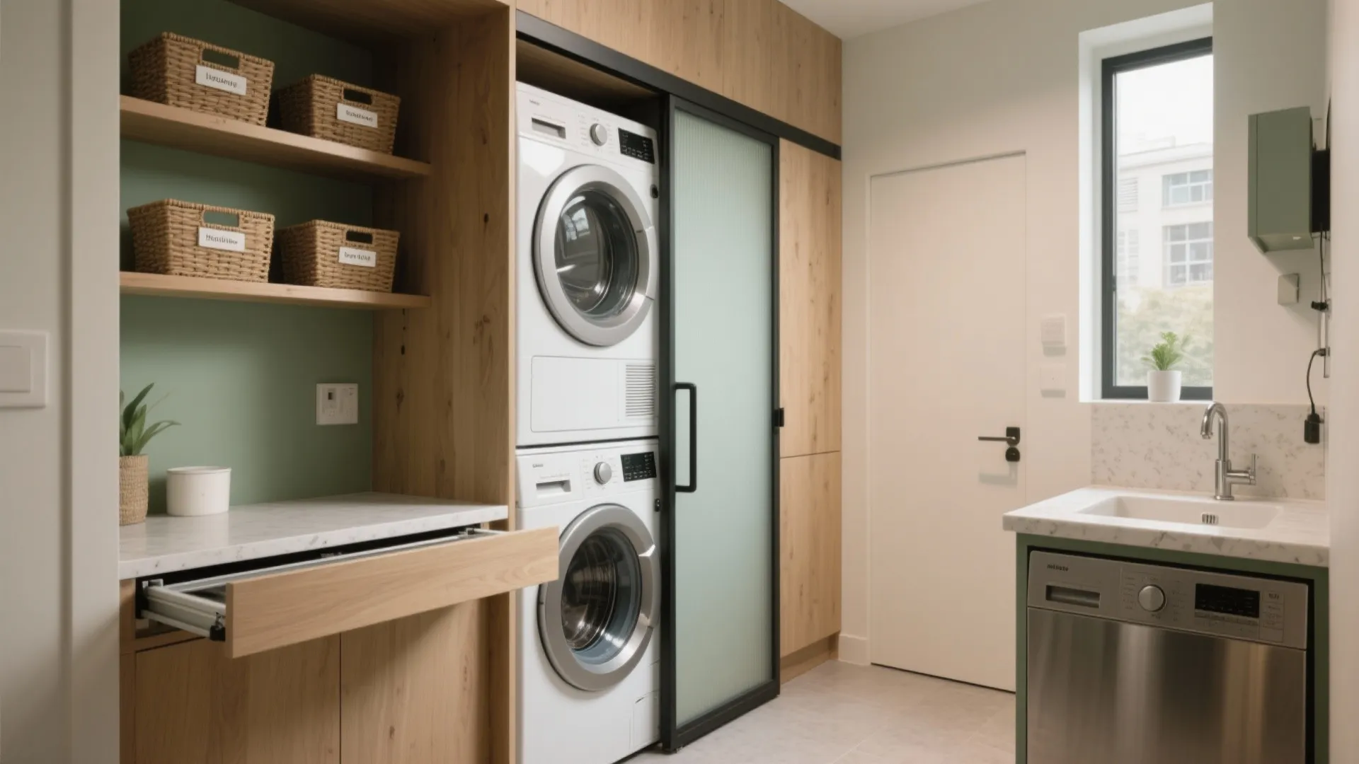 5 Small Laundry Room Ideas to Maximize Space: Practical, stylish and budget-friendly solutions to transform a tiny laundry nook into a highly functional space.