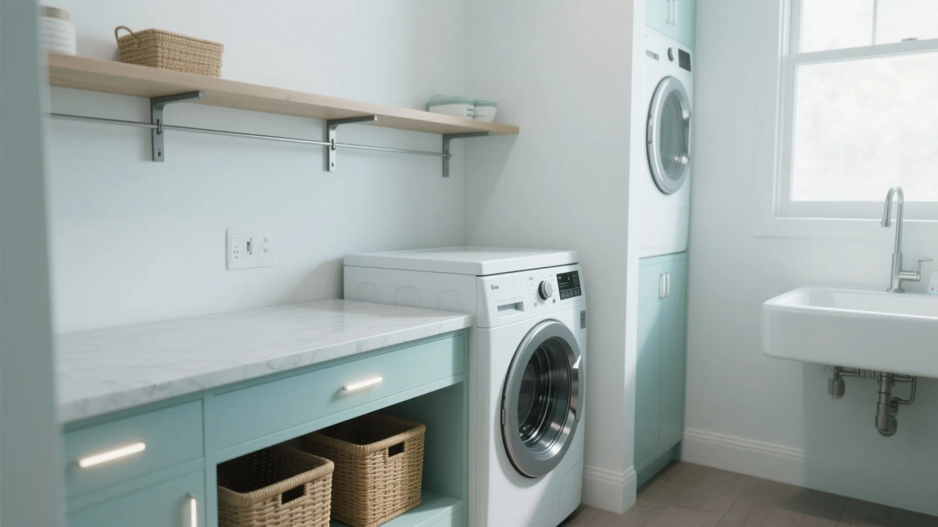 Laundry Room Countertop DIY: A Stylish Guide for Small Spaces: 1 Minute to an Organized Laundry Room—DIY Countertop Solutions