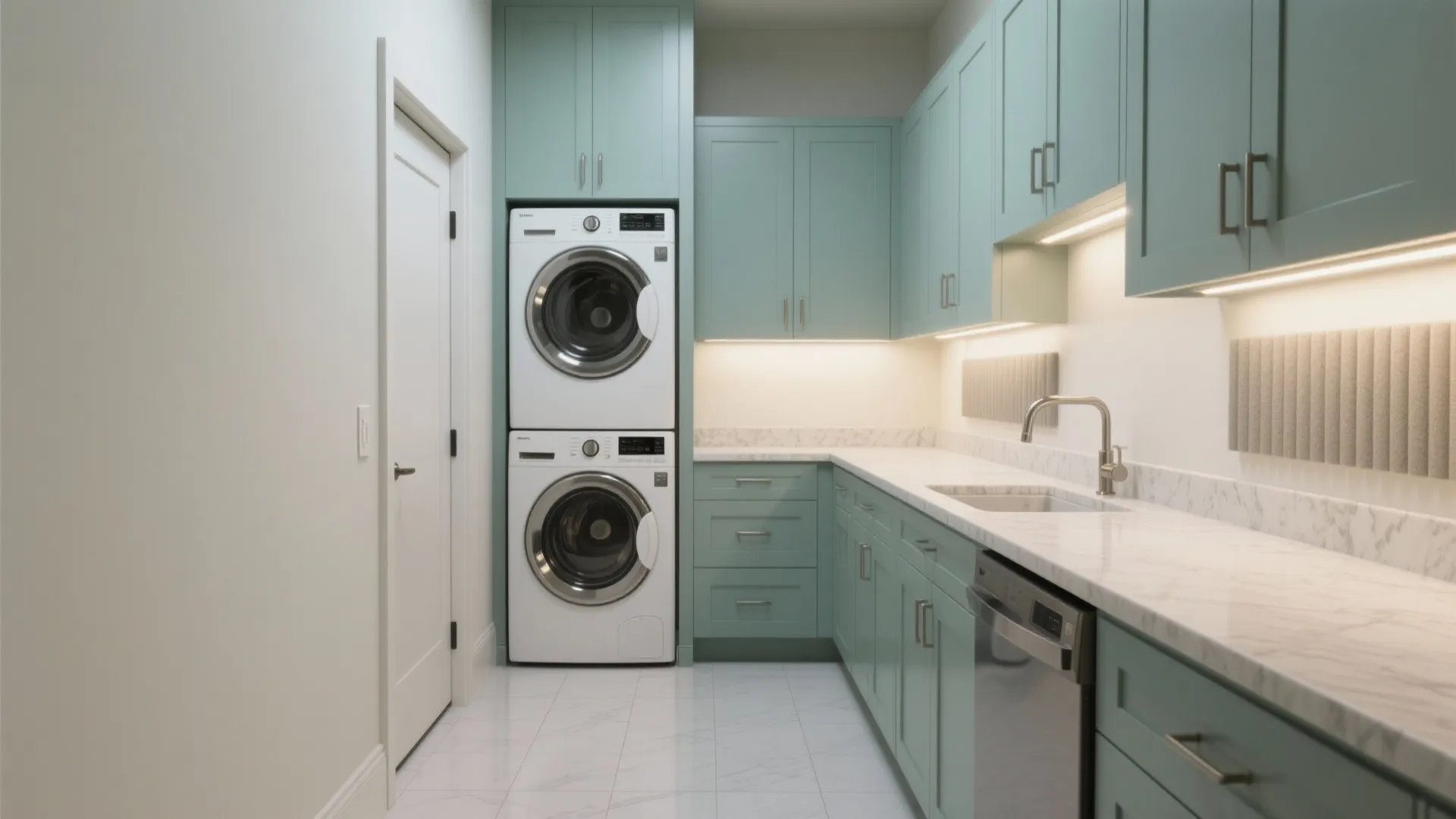 Small Laundry Room with Stacked Washer Dryer: Space-Saving Designer Secrets: Fast-Track Guide to a Stylish, Efficient Small Laundry Room Setup