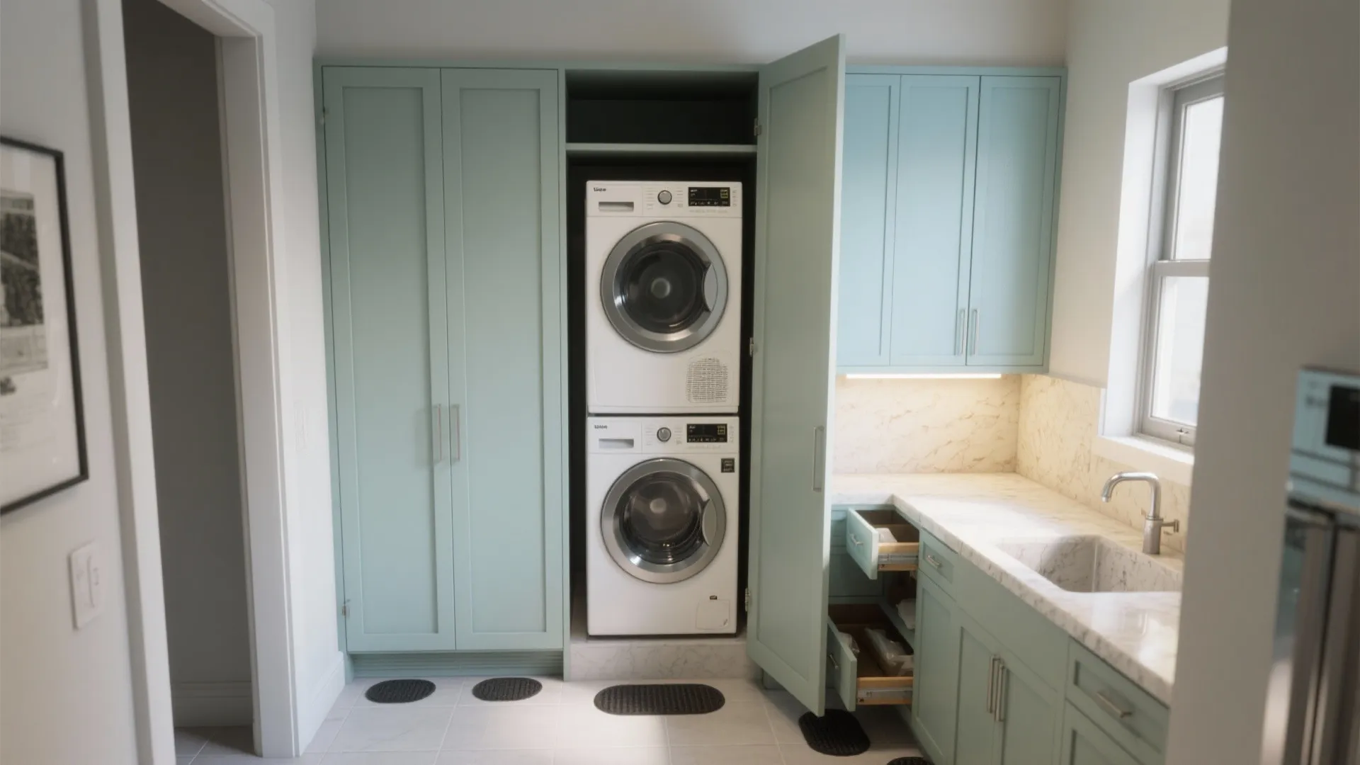 Washer and Dryer Solutions for Small Spaces: Smart Design Ideas: 1 Minute to Transform Your Laundry Setup in Tiny Homes or Apartments