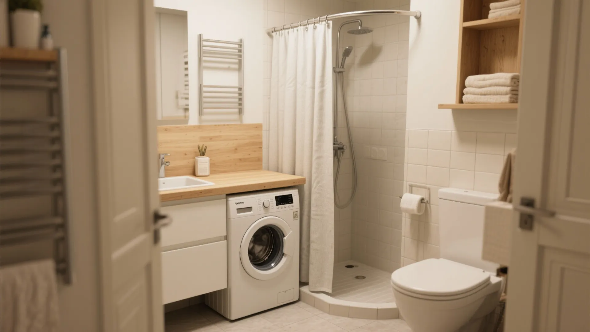 9. Compact Laundry Nook