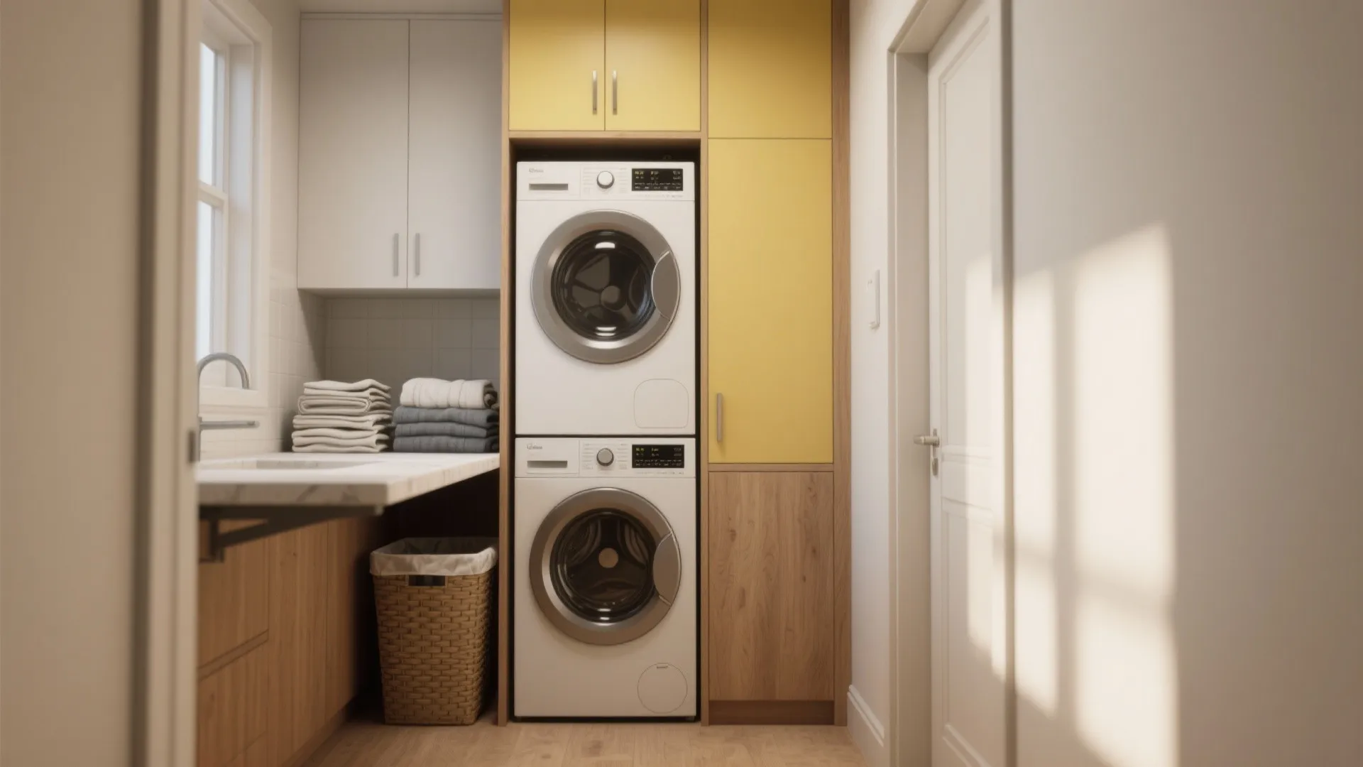 Laundry Ideas for Small Spaces: 5 Smart Tips: Practical and stylish laundry ideas for tight layouts, from vertical stacking to hidden hampers