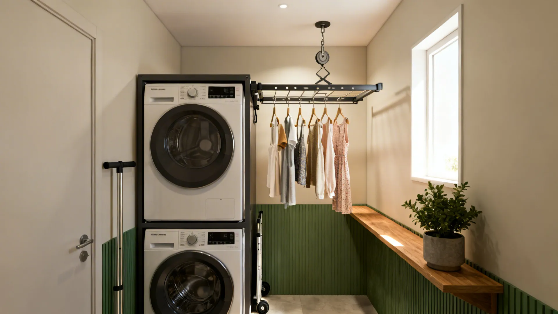 5 Smart Laundry Room Clothes Hanging Ideas