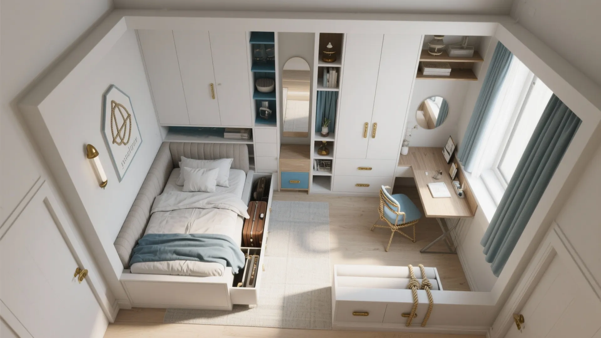 Multi-functional Furniture with Nautical Touches