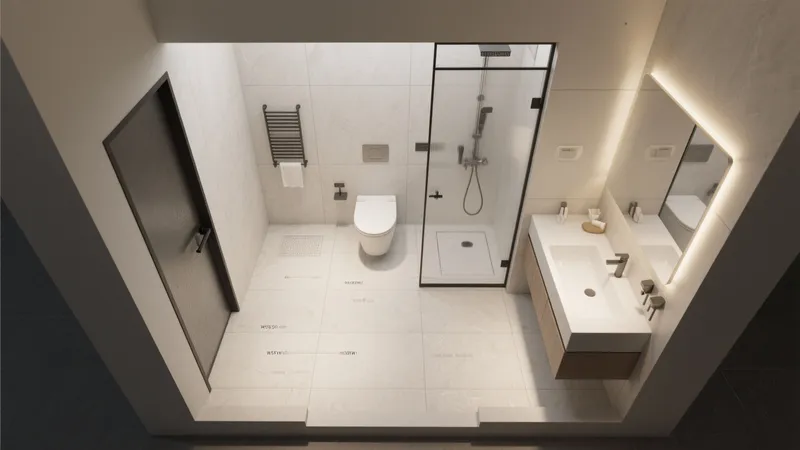 Modern Minimalist Bathroom Design with Smart Storage
