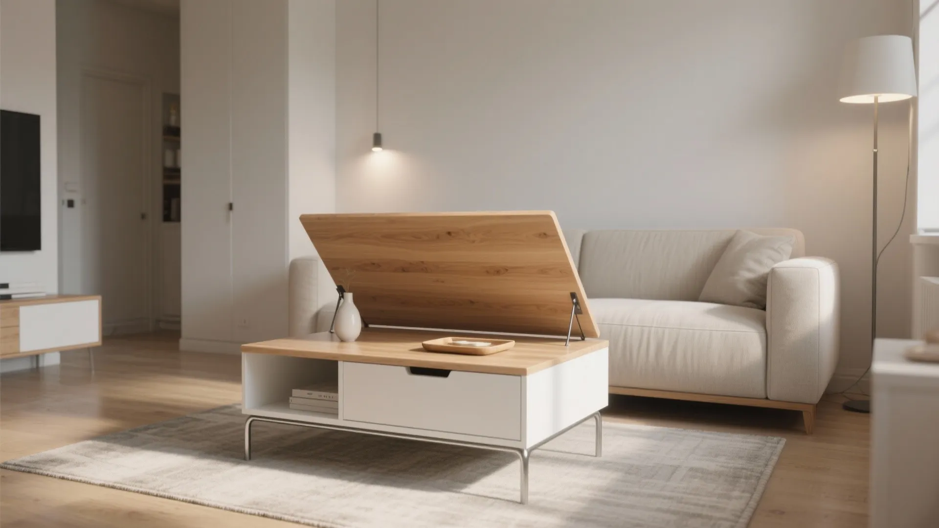 Lift Top Coffee Table Small: Maximize Space, Maximize Style: 1 Minute to Elevate Your Living Room with Smart Furniture Solutions