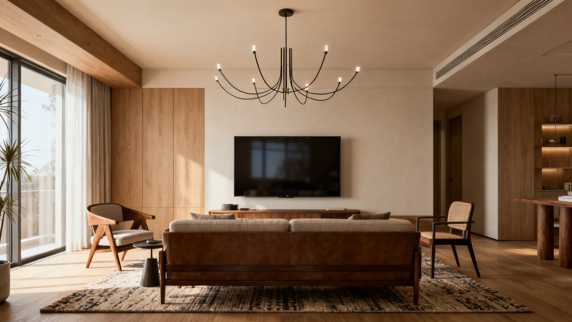 Ceiling Hanging Lights: 5 Living Room Ideas