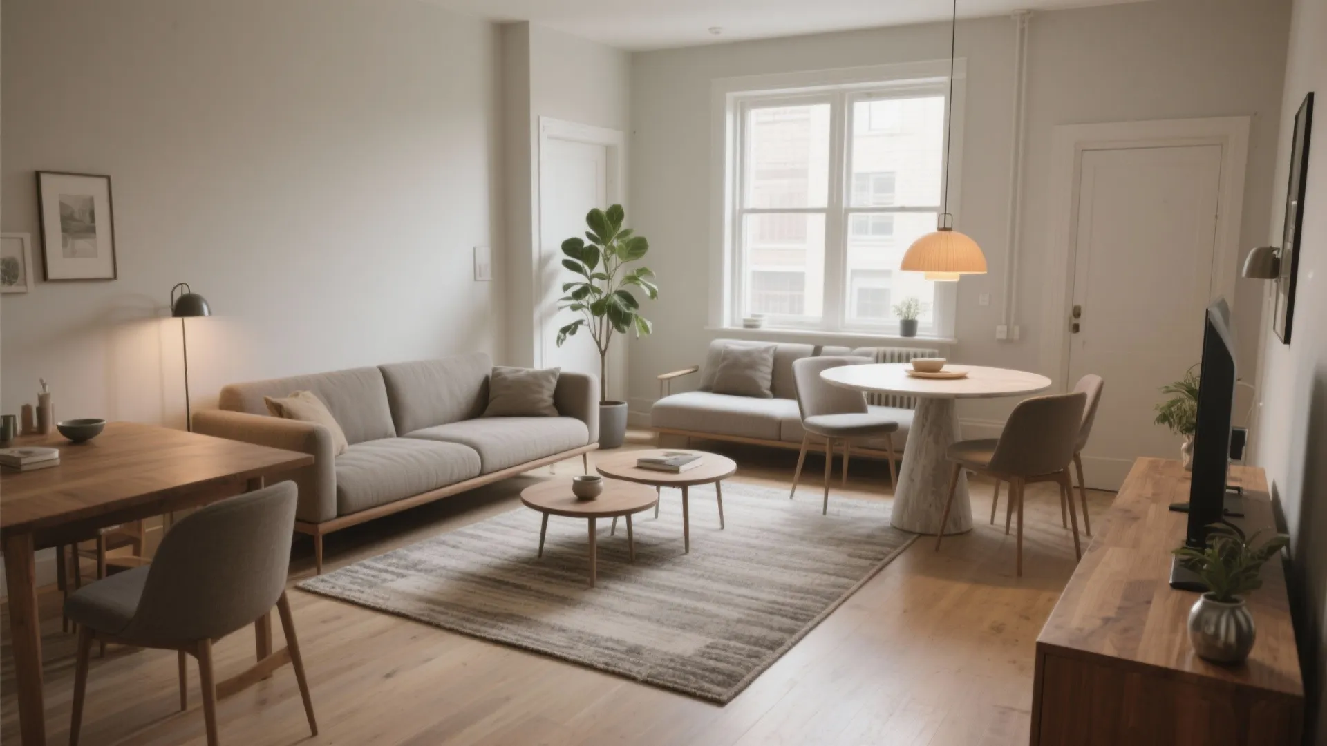 Small Living Room with Dining Area: Space-Saving Design Ideas: 1 Minute to a Functional Small Living Room with Dining Area