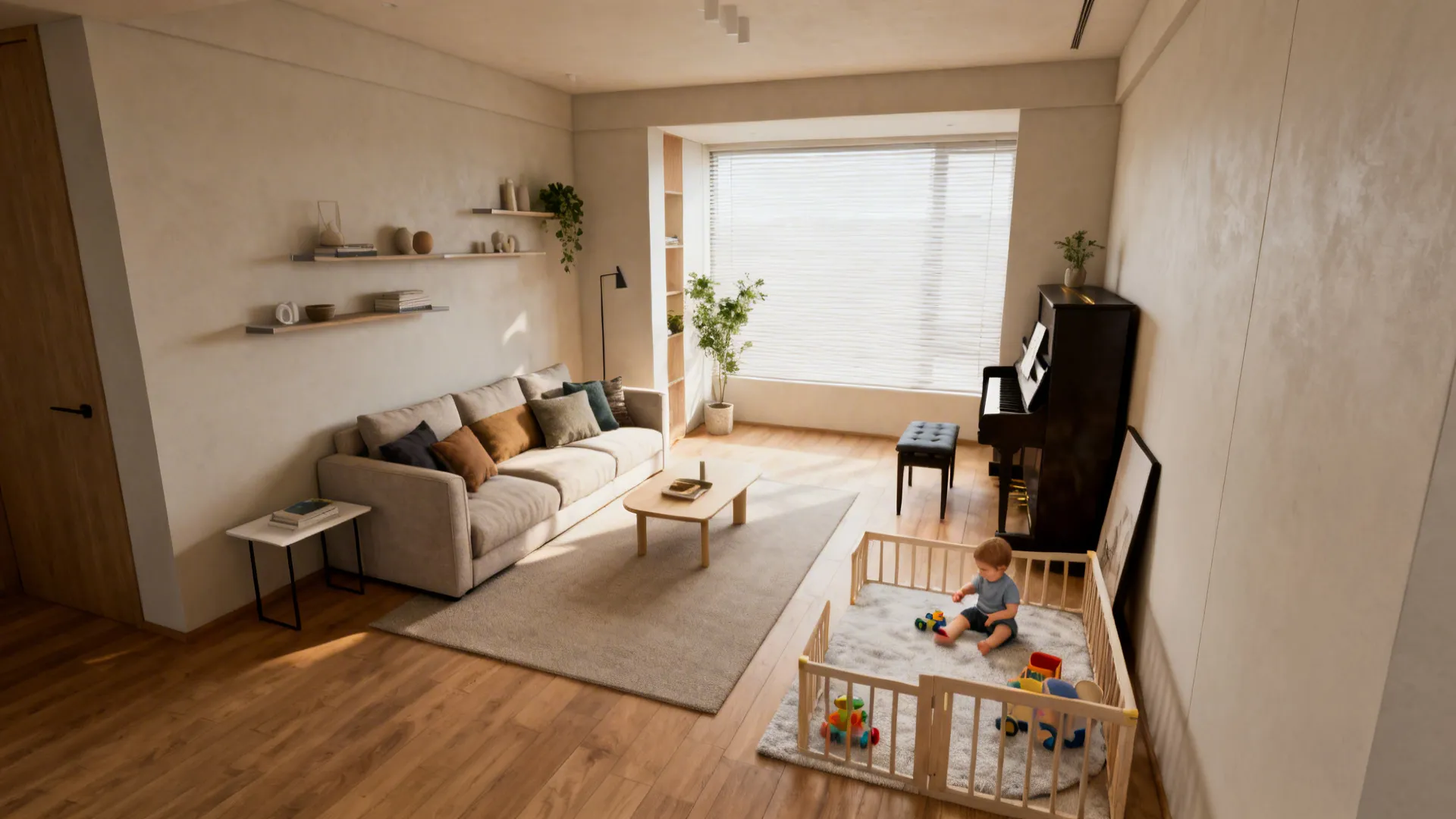 5 Living Room Furniture Layouts with Dimensions