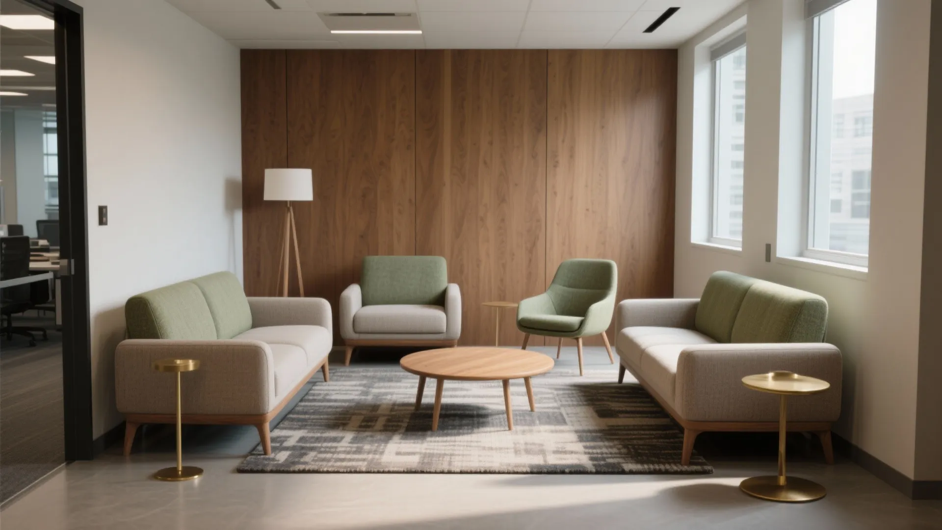 1. Compact Lounge Clusters