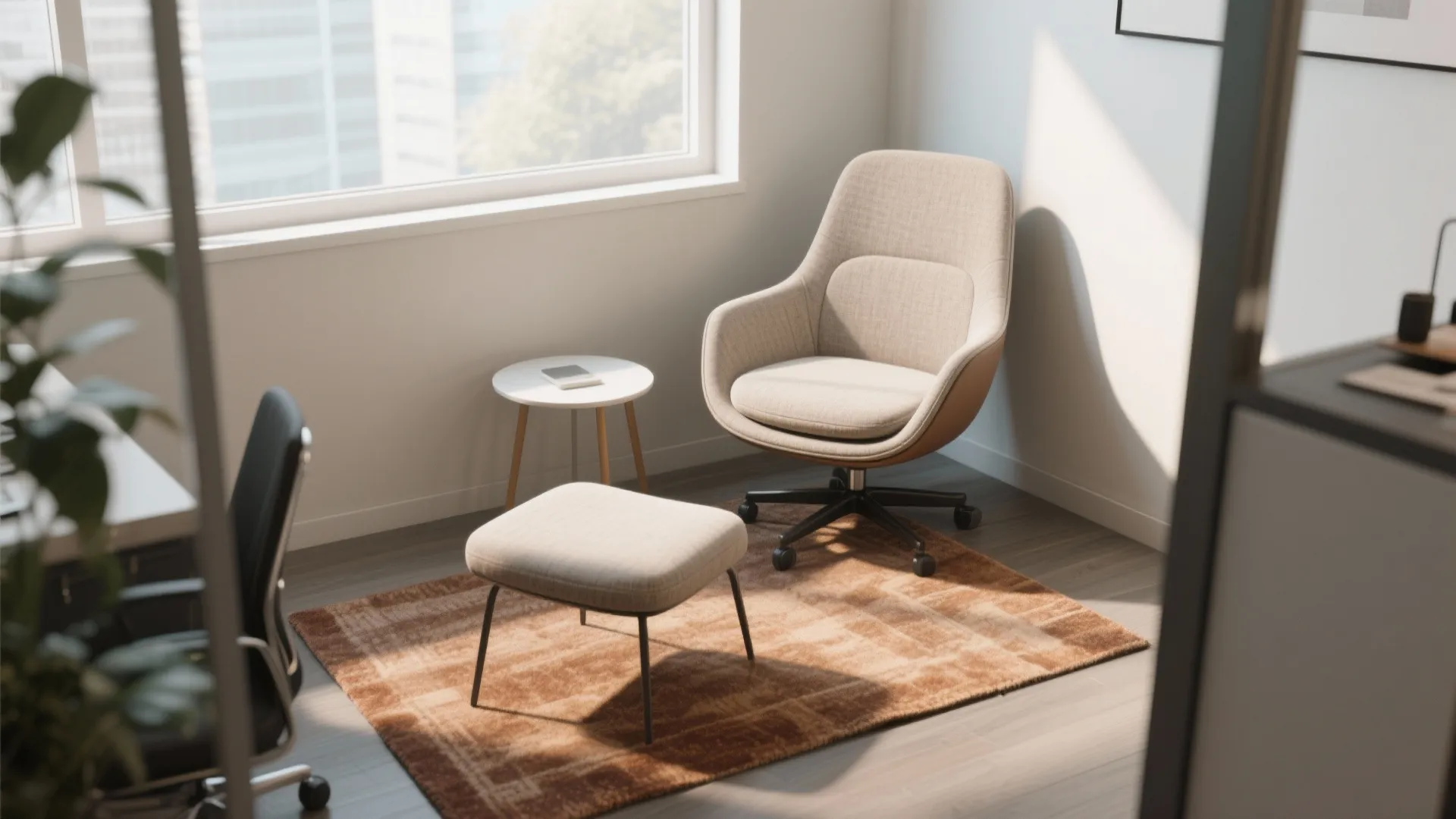 4. Compact lounge chairs