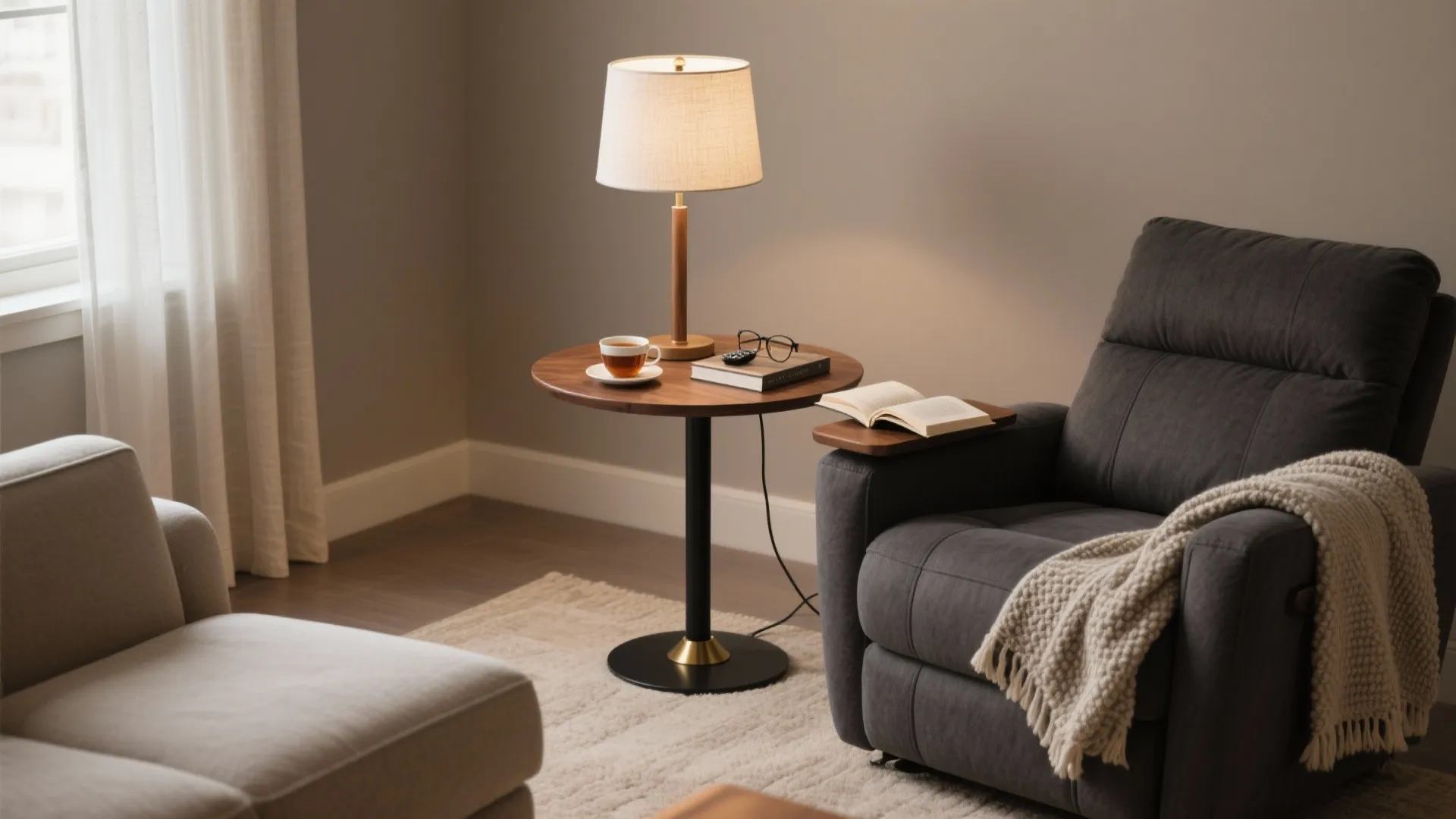 Small Side Table for Recliner: Maximizing Cozy Spaces: Fast-Track Guide to Choosing the Perfect Recliner Companion in 1 Minute