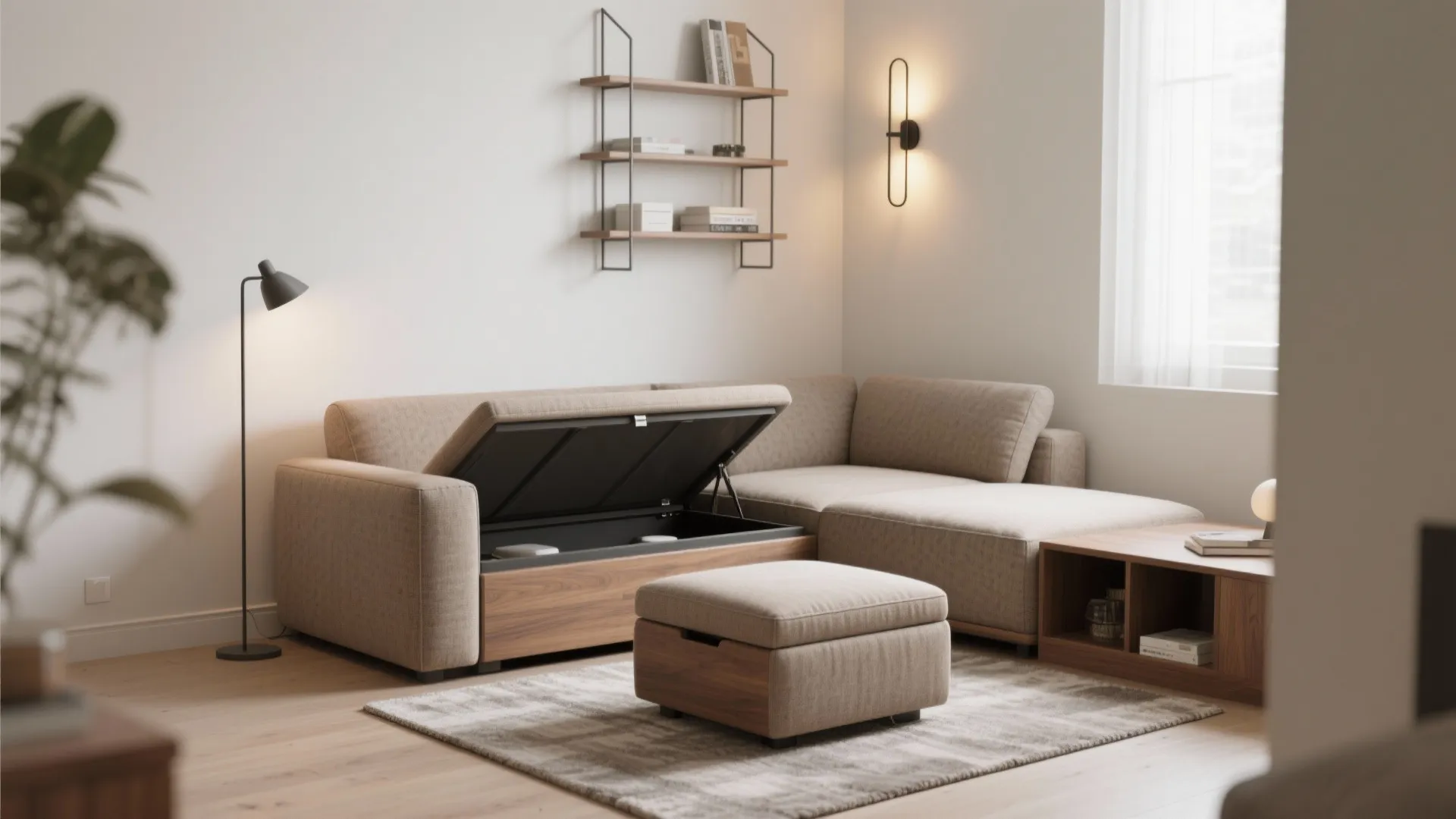 Compact Lounge + Hidden Storage