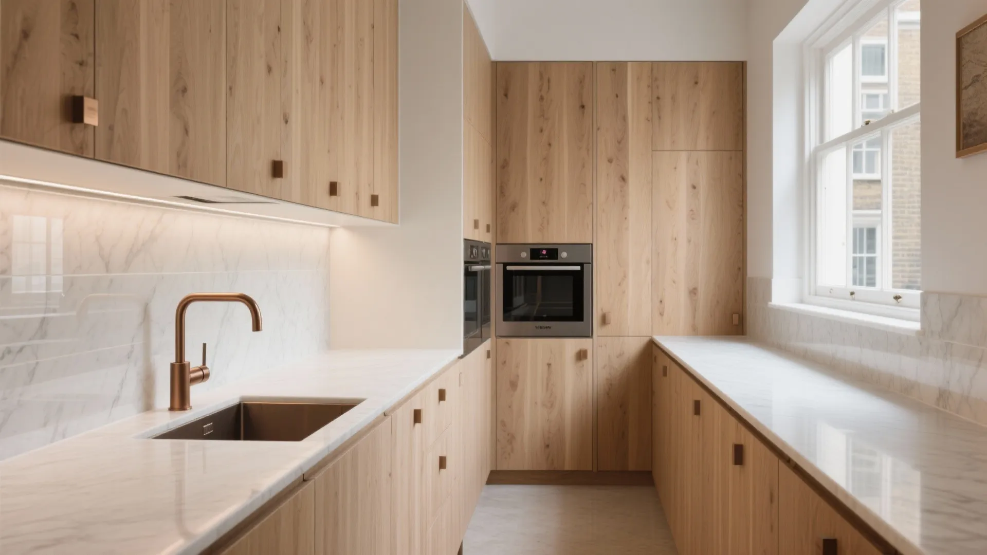 Minimalist Luxury Storage in Compact Kitchens