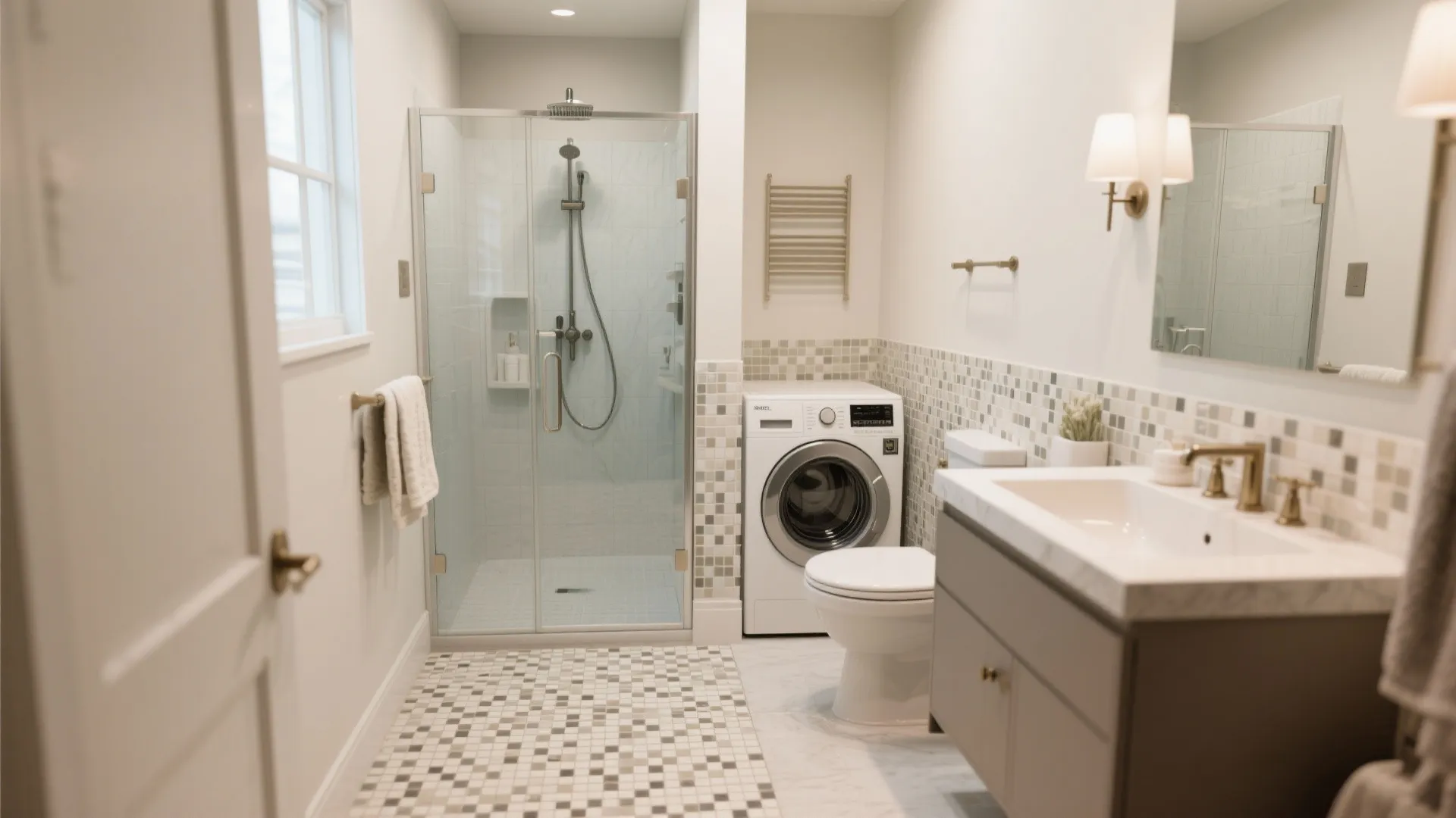 6. Compact but Luxe Shower