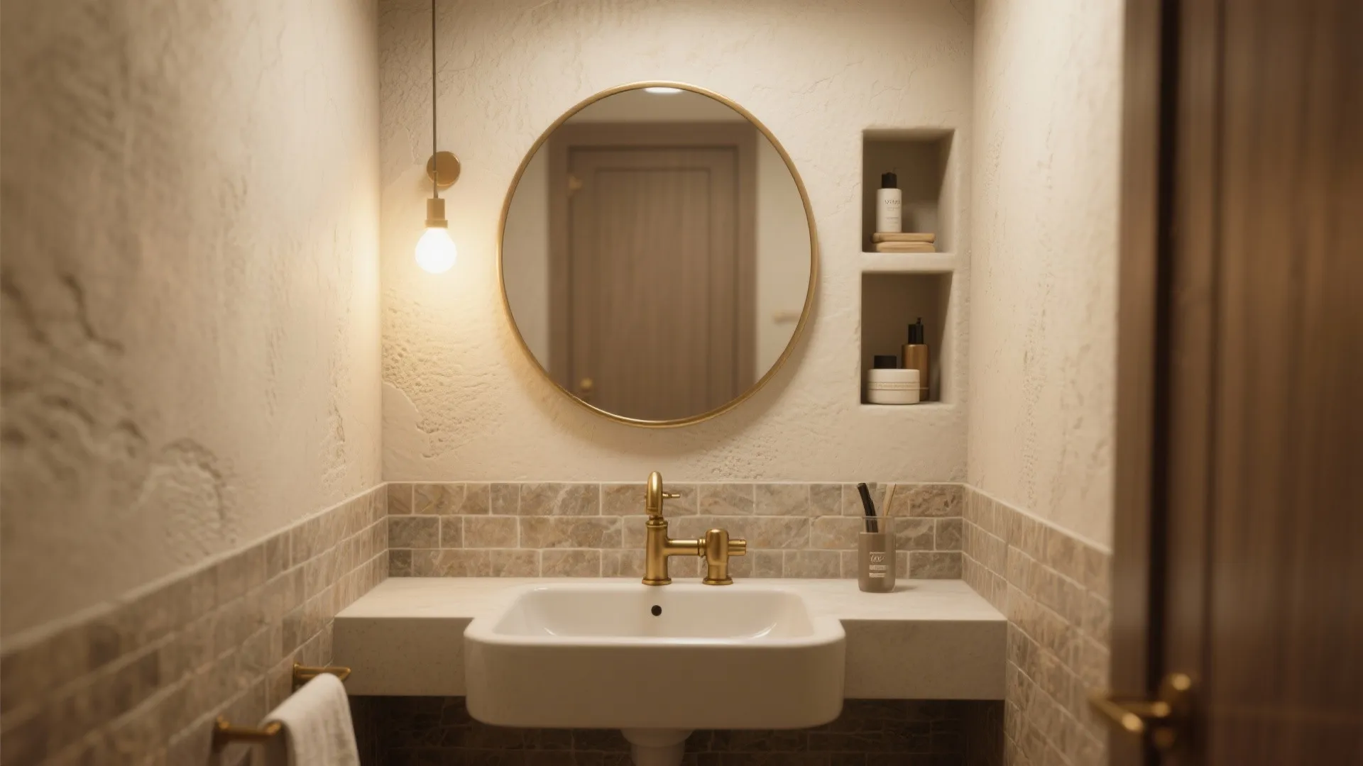 5. Compact luxury for tiny baths