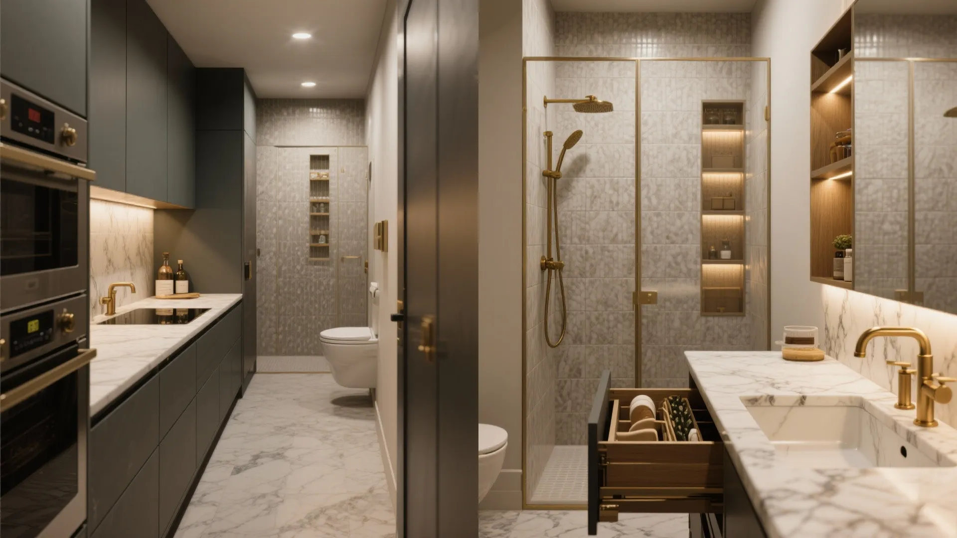 5. Compact luxury: efficient kitchens and hotel-style baths