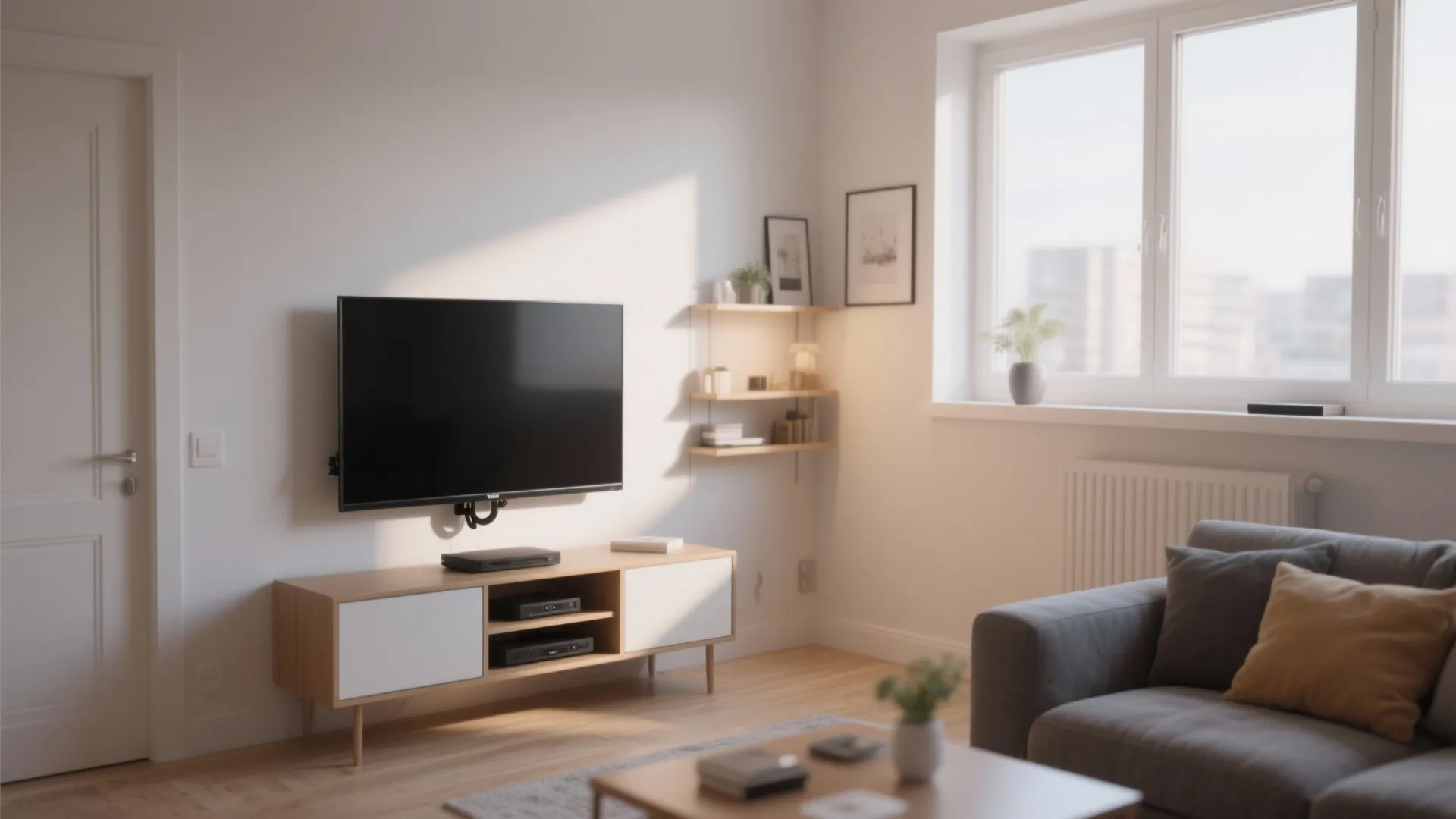 9. Compact Media Corner