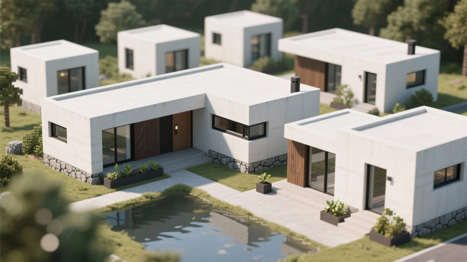 Small Easy Modern Minecraft House Ideas: 1 Minute to Build Your Dream Small Modern House in Minecraft