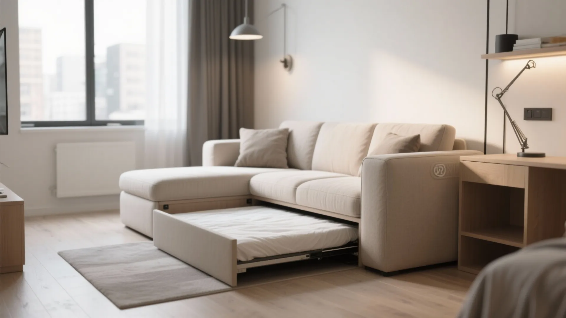 Compact multi-functional sofa