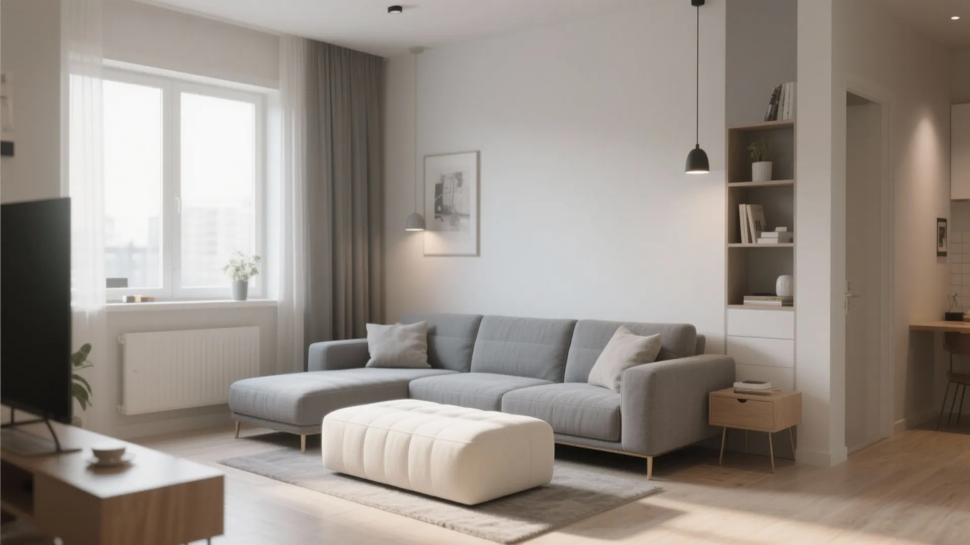 Compact Furniture in Coordinated Neutrals