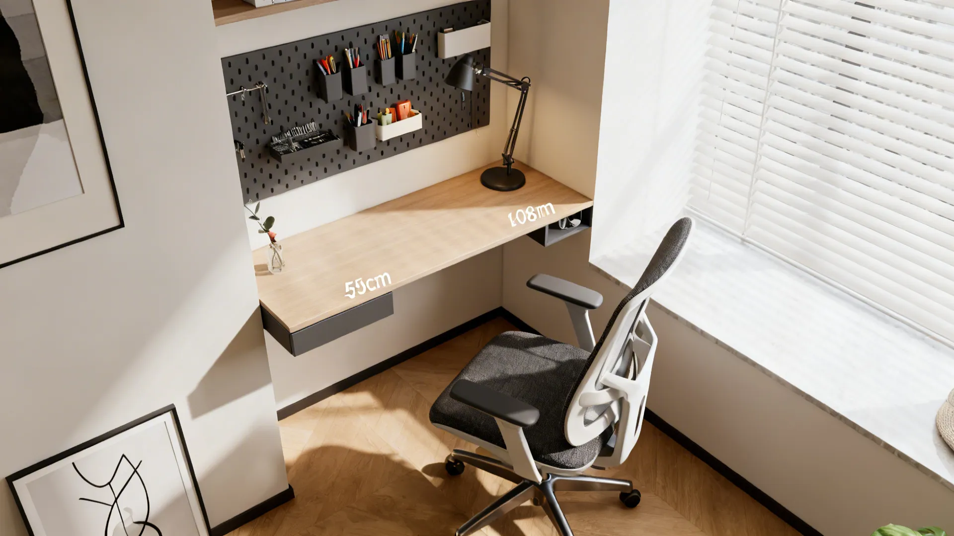4. Compact Home Office Nook