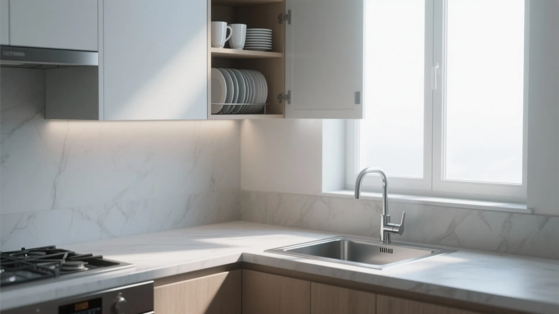 4. Compact Open Cabinet