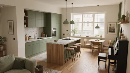 5 Small Open Kitchen and Living Room Ideas