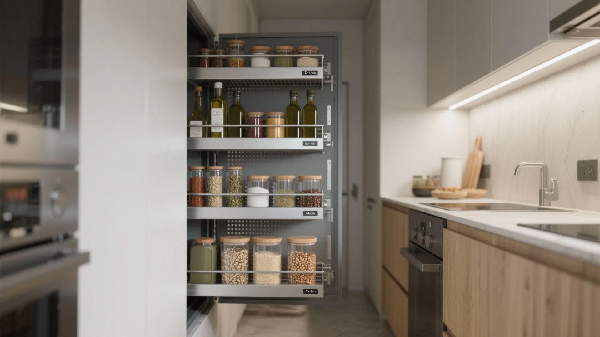 Pull Out Kitchen Pantry Unit: Make Small Spaces Work: 1 Minute to Instantly Maximize Your Kitchen Storage