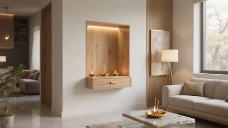 5 Small Pooja Room Designs in Hall