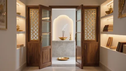Pooja room single door designs: 5 smart ideas