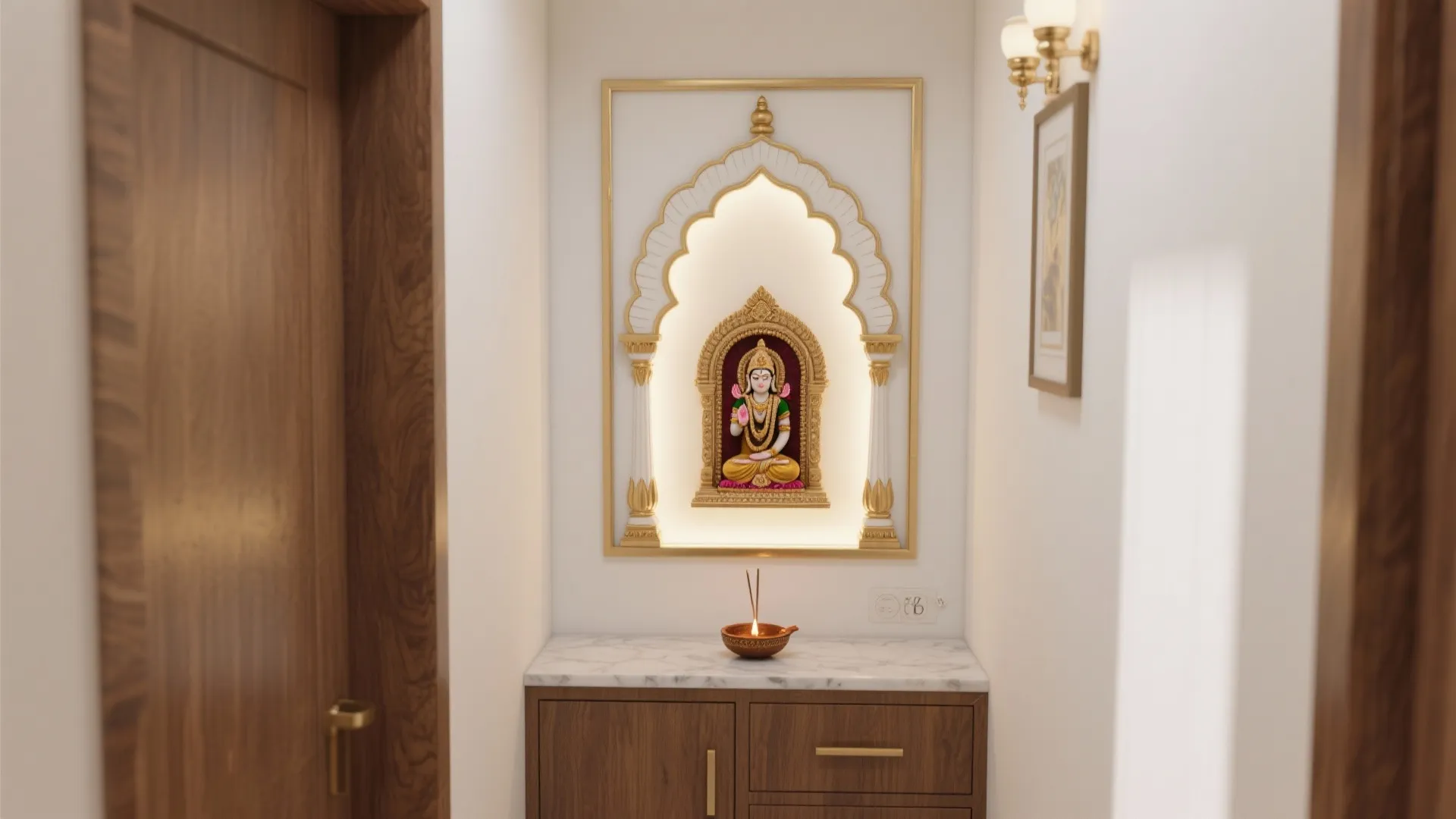 Pooja Room Gopuram Designs: 5 Ideas That Elevate Small Spaces: My tried-and-true gopuram-inspired pooja room designs with practical pros, cons, and tips for small homes
