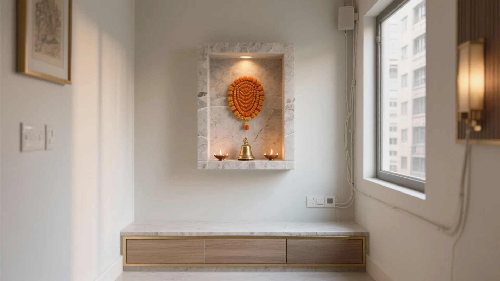 5 Pooja Room Gadapa Designs That Balance Tradition and Space