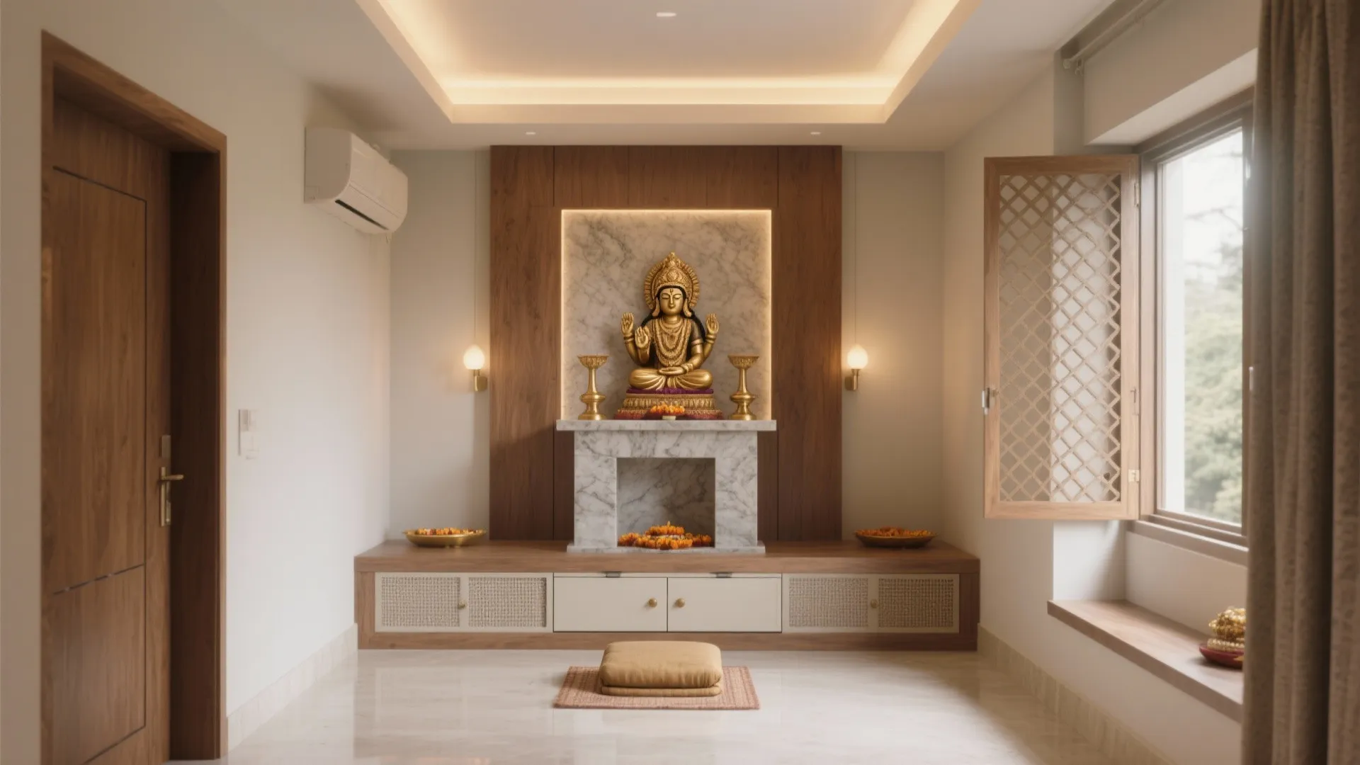 Ideal Pooja Room Size: Space-Saving Design Guide: 1 Minute to Discover the Perfect Pooja Room Dimensions for Your Home