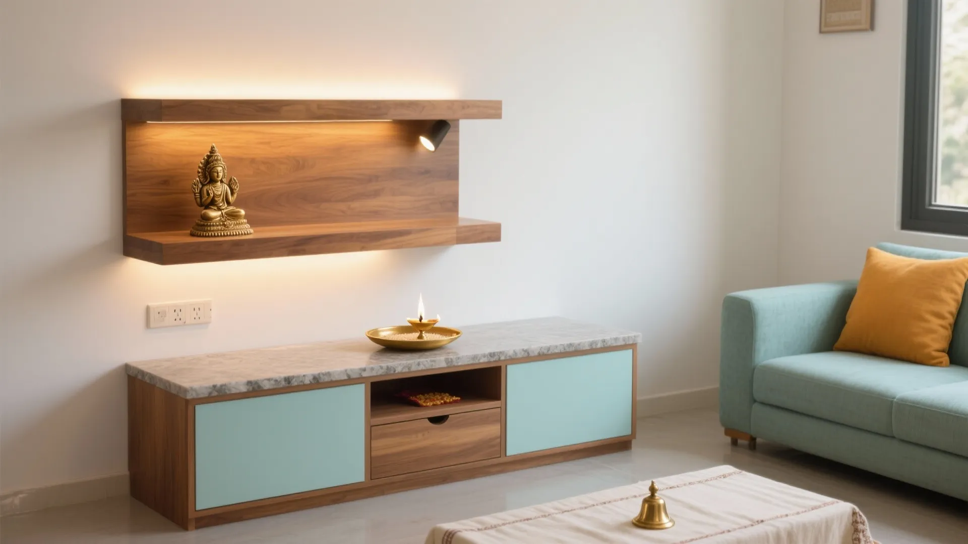 Small Pooja Table Ideas for Every Home: 1 Minute to Transform Any Nook into a Serene Sacred Space