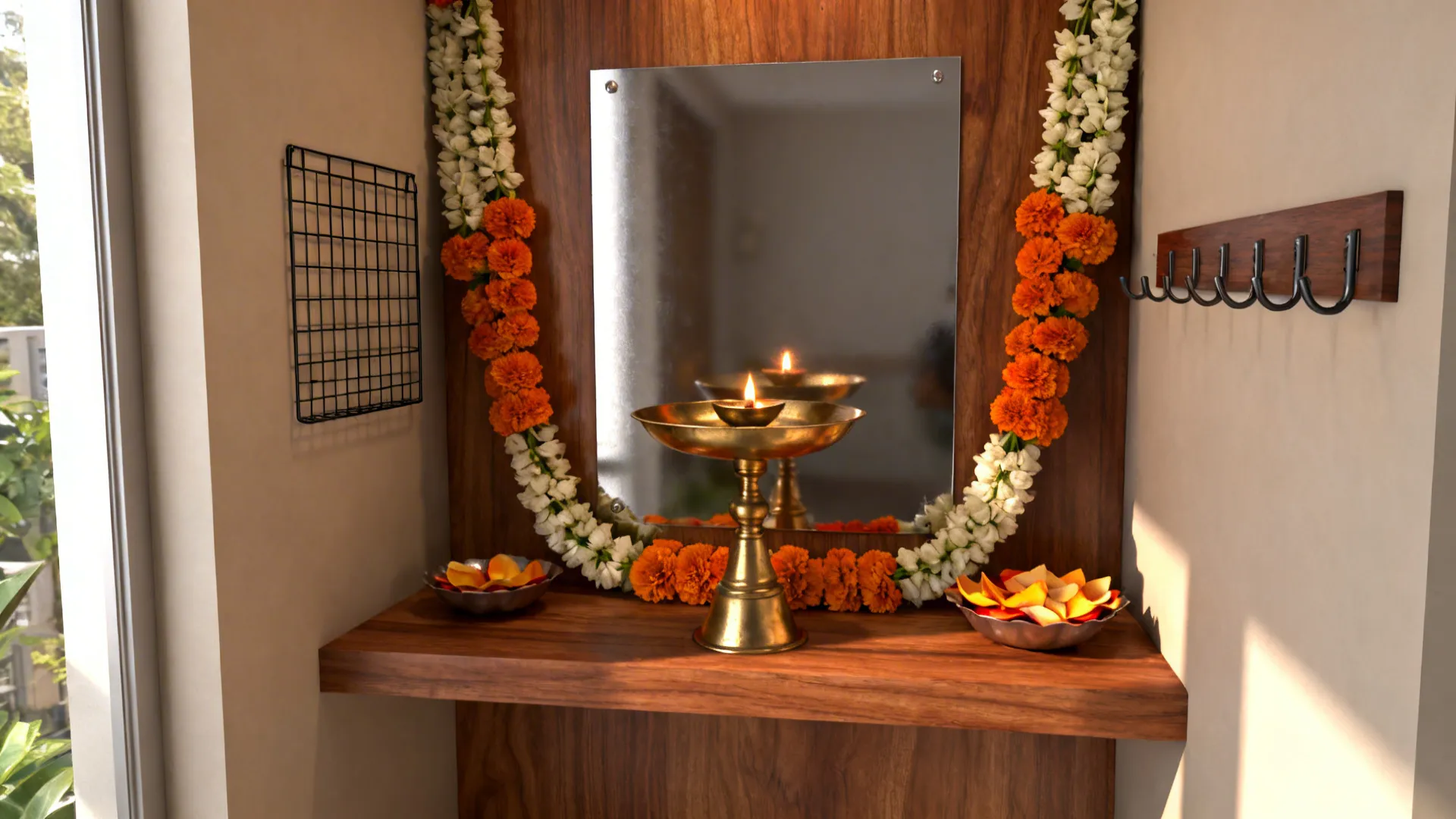 5 Flower-Forward Pooja Room Ideas That Feel Sacred