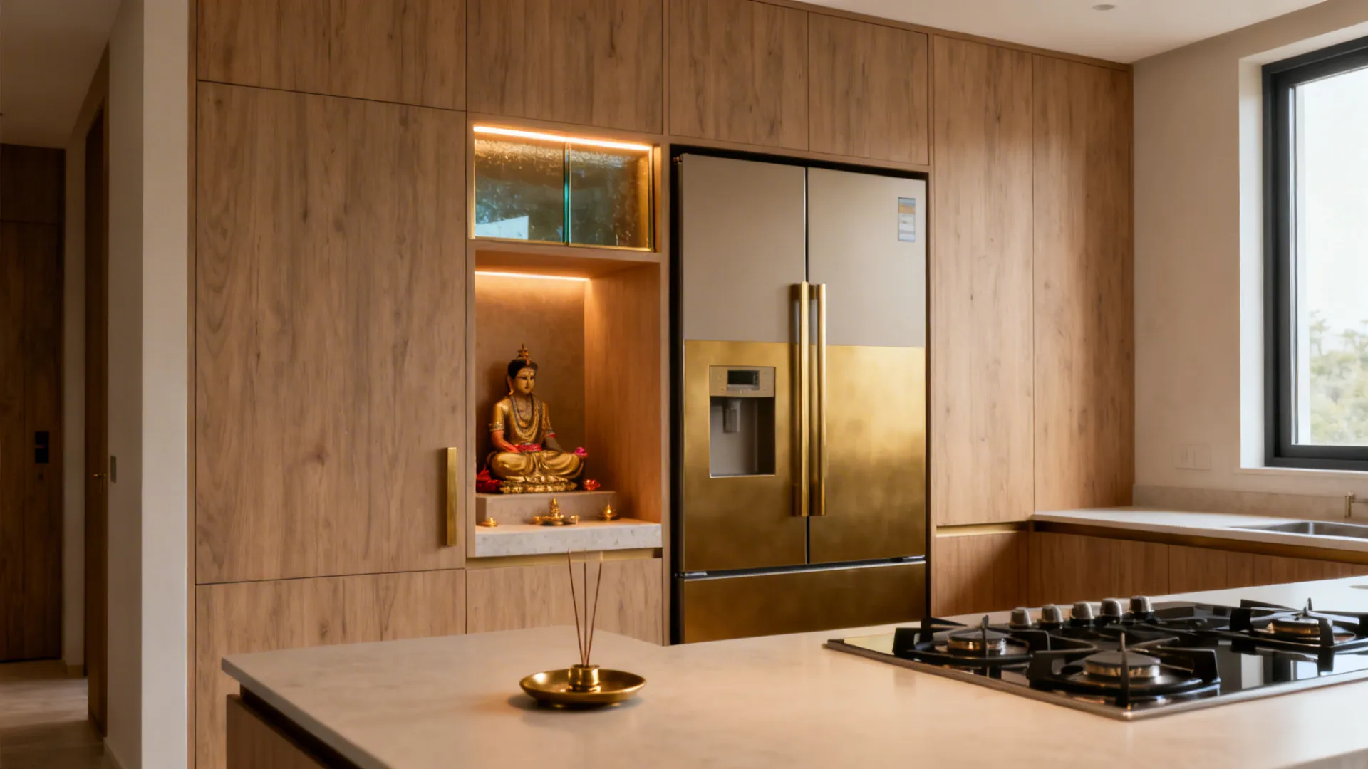 Pooja Ghar Design in Kitchen: 5 Smart Ideas