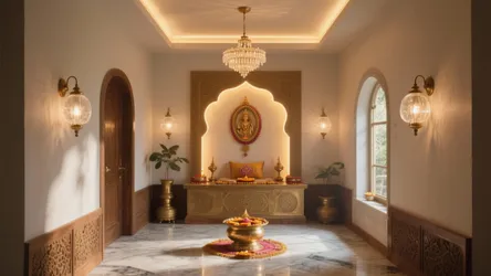 10 Pooja Room Lighting Ideas