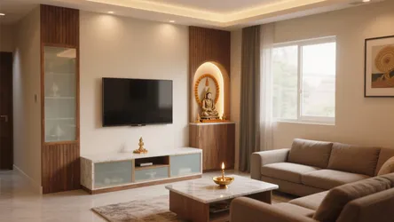 5 Small Pooja Room Designs in Living Room