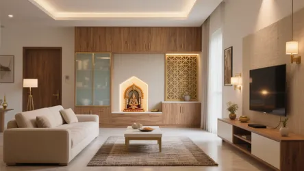 5 Small Pooja Unit Ideas for a Living Room