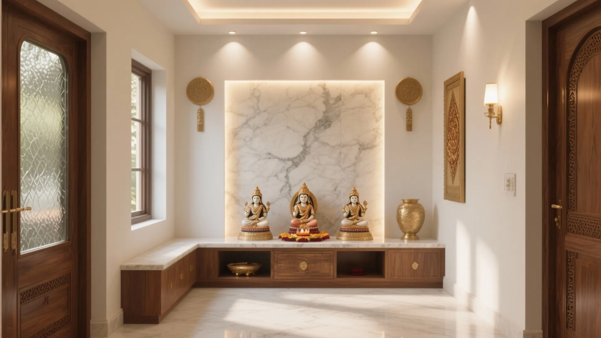 Small Pooja Room Design Feels Cramped? 5 Space-Smart Fixes
