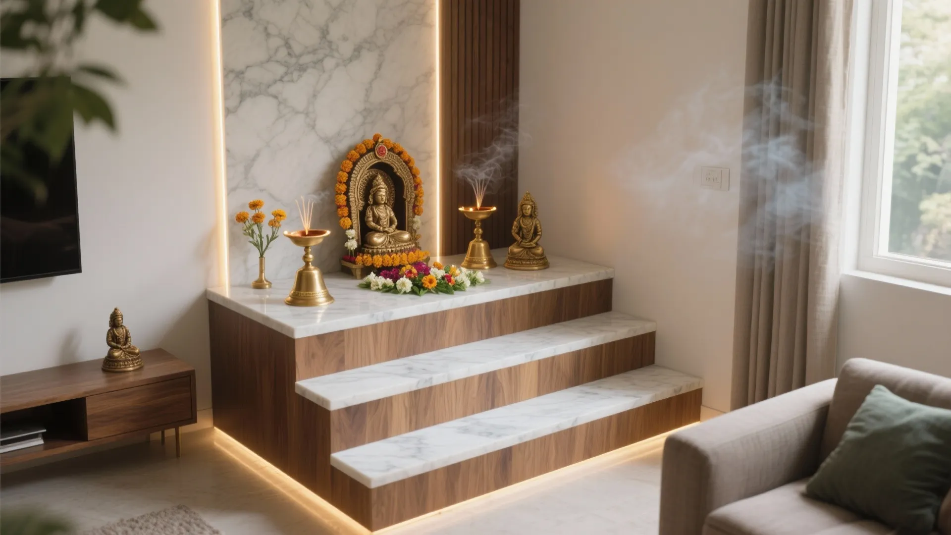 Pooja Room Steps Design: 5 Smart Ideas for Small Homes